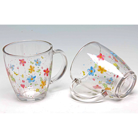 Glass mug 300ml 12x10x9cm