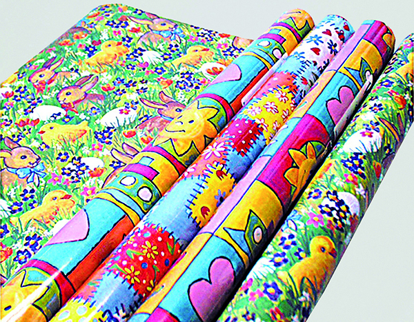 Wrapping paper with Easter print 2m x 70cm