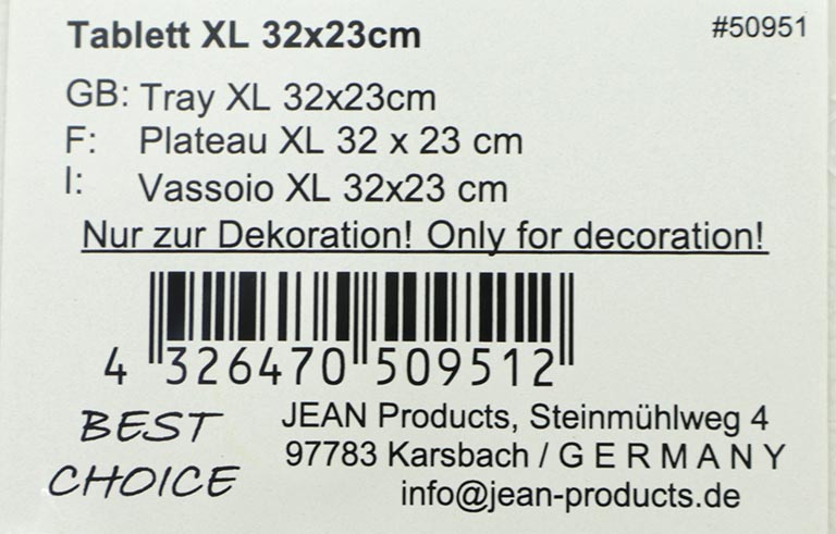Tablett XL Blumenmotive, 32x23cm