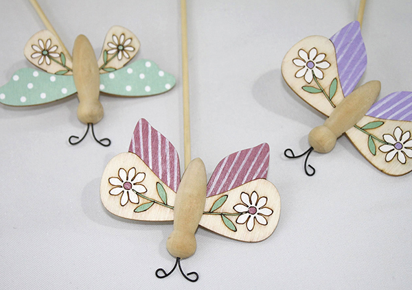 Wundervoller Holzschmetterling 34x8,2x1,5cm