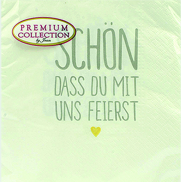 Premium Servietten 20er 33x33cm -Schön dass Du