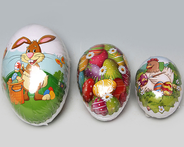 Cardboard poster eggs set of 3! Sizes: 15cm, 12cm and 9cm,