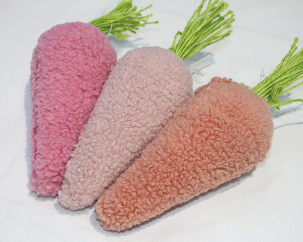 Plush carrot XL 14x5.8x5.8cm, lovingly hand-made and