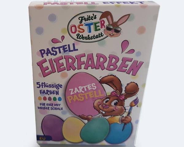 Ostereifarbe flüssig 5 Farben sort. Pastell