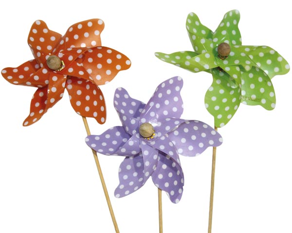 Windrad 11x5,5x36cm, liebevoll handgefertigt