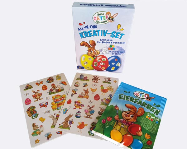 Oster Kreativset, Eierfarben inklusive