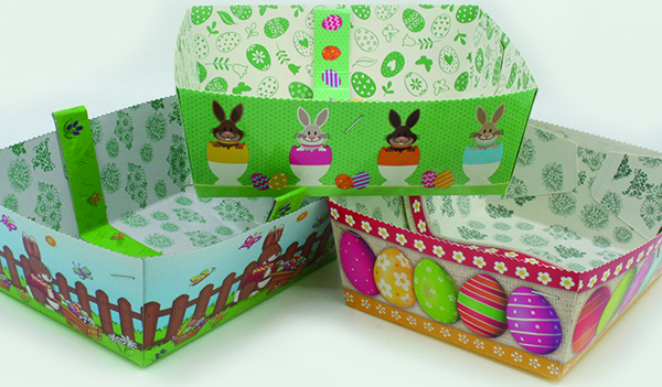 Easterbasket 16,5x15x6cm, licence motifs ass.