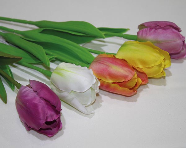 Edle Tulpe 33x4cm, 4 Farben sortiert