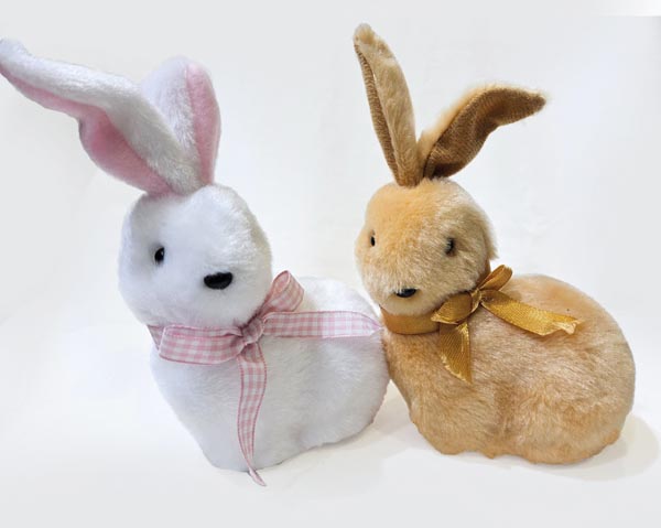 Hase XL 10x7x16cm – aus, Stoff gefertigt, kein Spielzeug