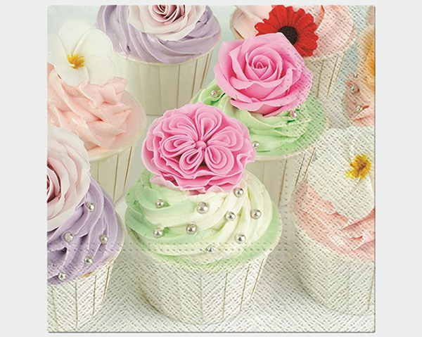 Servietten Premium 'Cupcakes' 20er 33X33CM