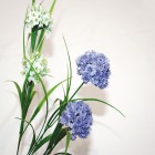 Fleur 62cm, belle, avec 2 grandes fleurs 62cm