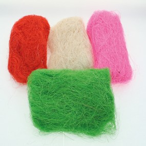 Sisal approx. 25g assorted colours fine finish