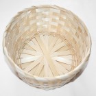 Raffia basket natural wide woven 22,5x7cm