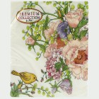 Premium napkins 20 pieces 33x33cm Flower and Bird